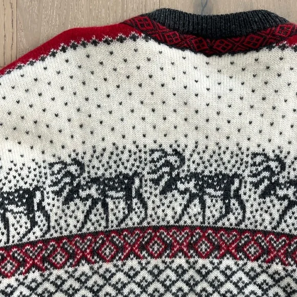Nordstrikk Women’s Vintage Norway Reindeer Cardigan 100% Wool XXL - Picture 9 of 9